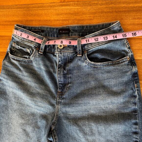 Talbots Wide Leg Crop Jean High Rise Como Wash Casual Denim Size 8 - Picture 13 of 16